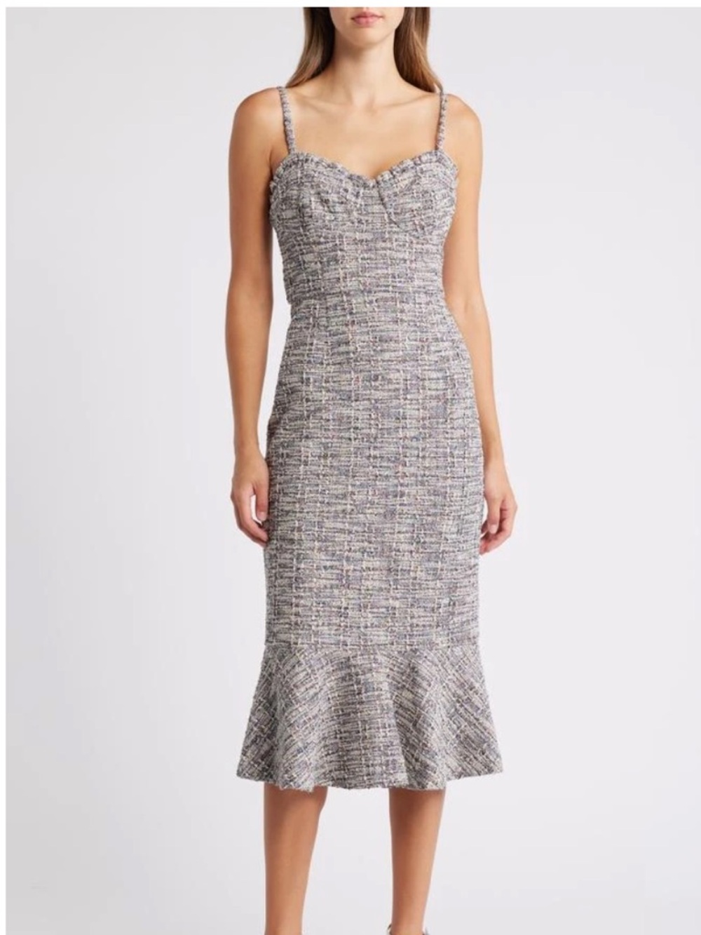 Hutch🔥 Selene Stitch Tweed Bustier Dress